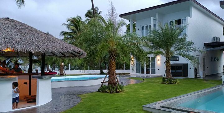 Beach front pool villa and apartment